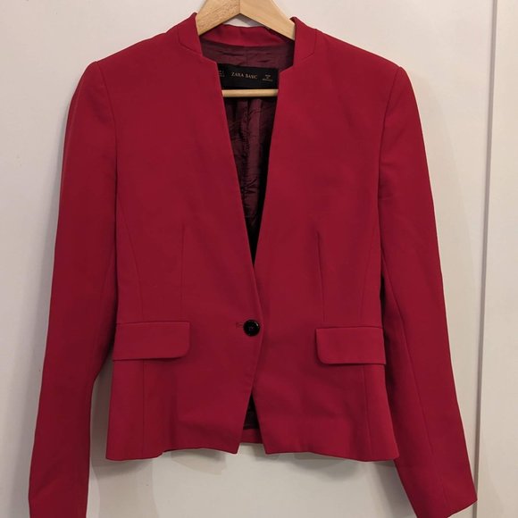 Zara Red Blazer - Picture 1 of 4